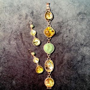 Bracelet and Earrings set